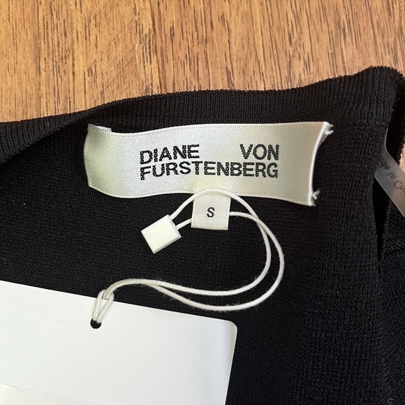 NWT Diane Von Furstenberg Women’s Black Long Cardigan Size S - Picture 2 of 6